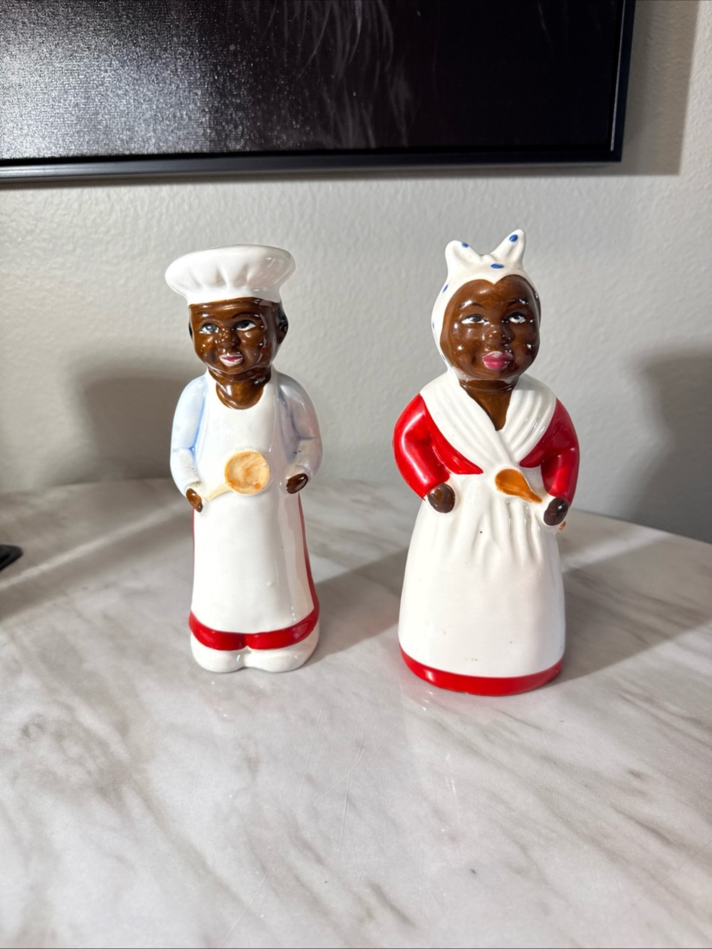 Antique salt and pepper shakers rare